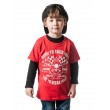 Dragstrip Kids Crew  T`Shirt - Born To Raise Hell Red